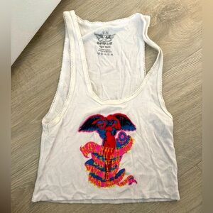Boys Lie Graphic Ribbed Tank Top
